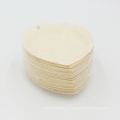 disposable wood charger plates wholesale with heart shape